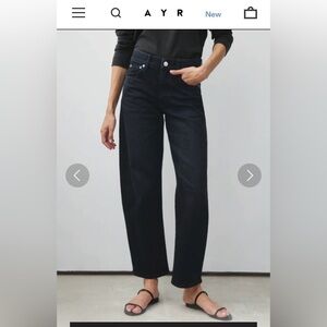 AYR Women's Black Barrel Knockout Jeans